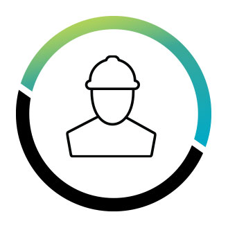 Heavy construction contractors icon